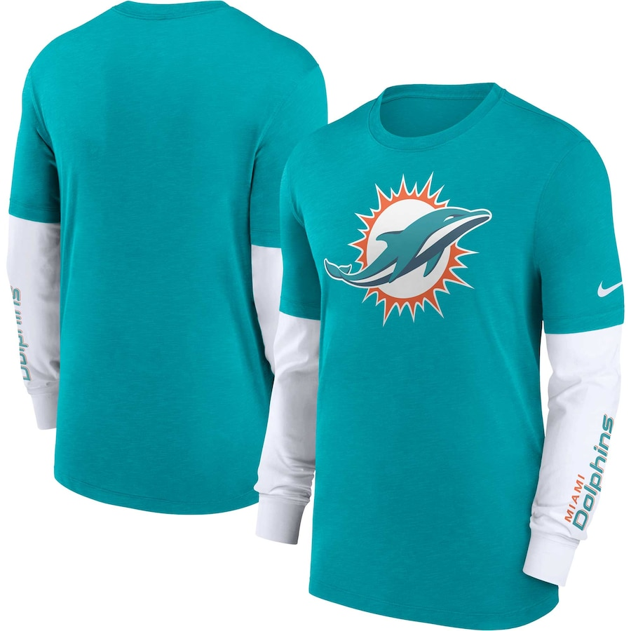 2023 Men NFL Miami Dolphins Nike Long Tshirt->->Sports Accessory